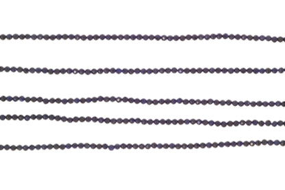 Dark Navy Blue Sapphire 2.5mm Faceted Rounds