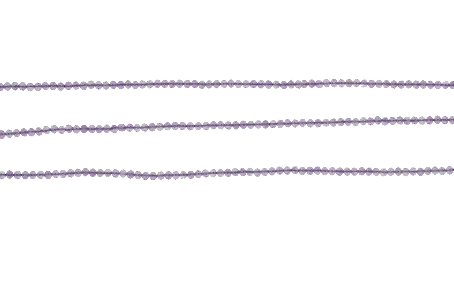 Light Purple Amethyst 2.5mm Faceted Rounds
