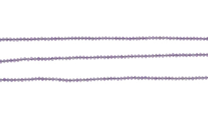 Light Purple Amethyst 2.5mm Faceted Rounds