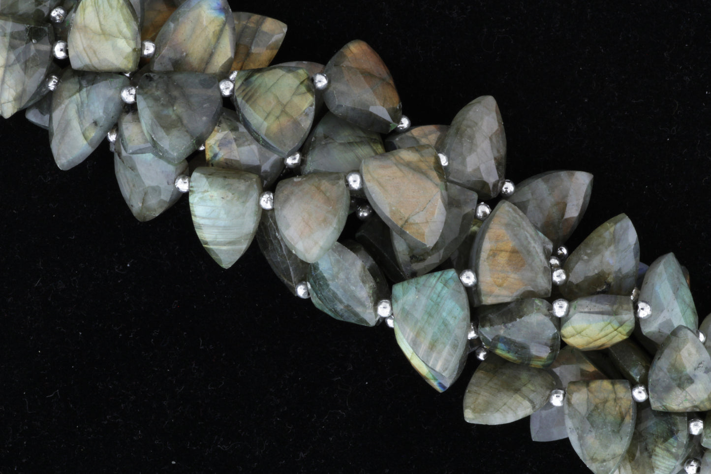 Blue Labradorite 17x13mm Faceted Shields