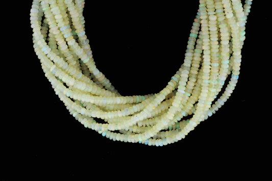 Ethiopian Opal 4mm Smooth Rondelles