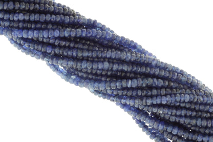 Royal Blue Sapphire 2mm Faceted Rondelles