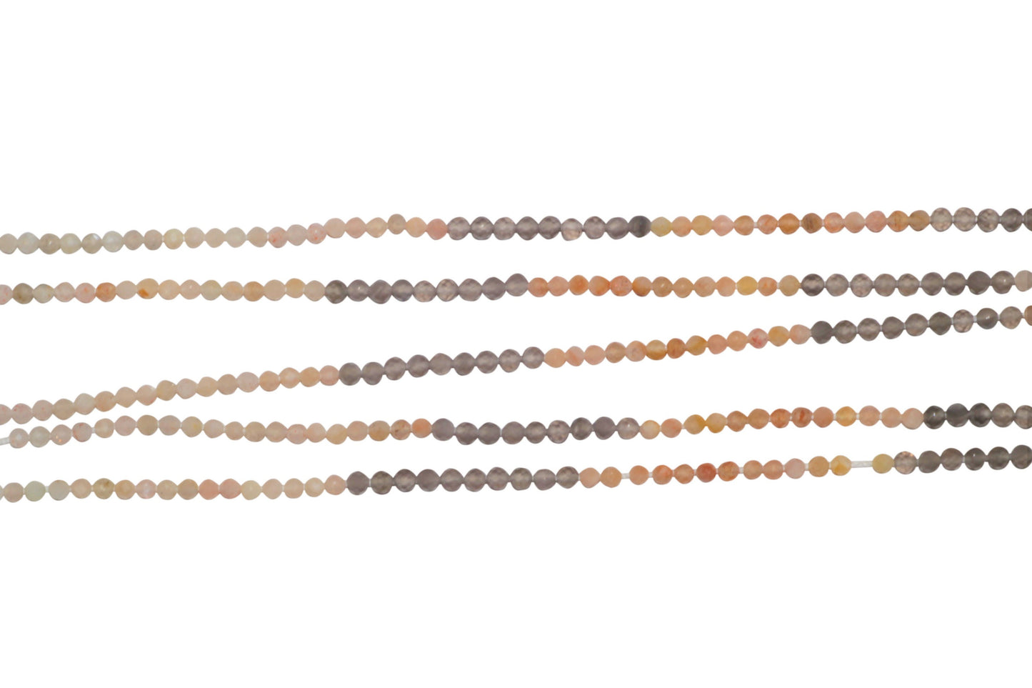 Multi Moonstone 2mm Faceted Rounds