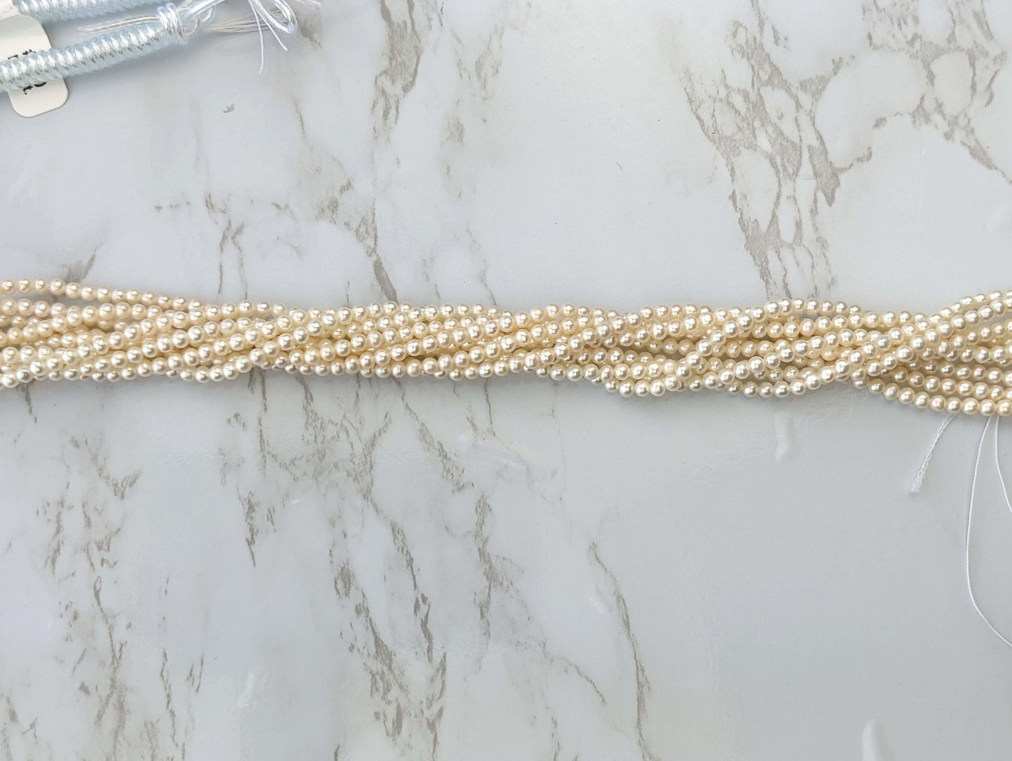 White Freshwater Pearl 3mm Smooth Rounds