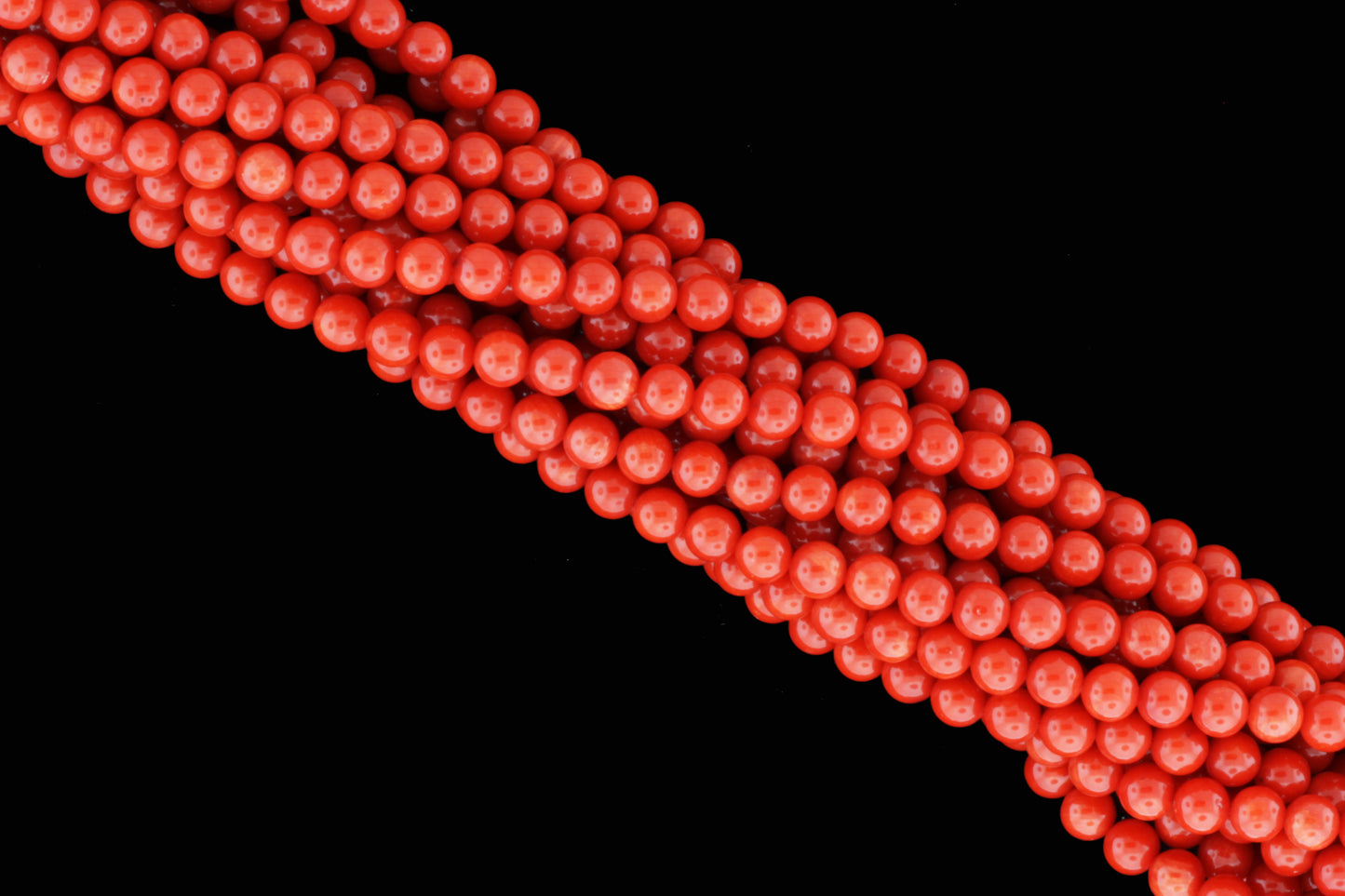 Orange Coral 5mm Smooth Rounds