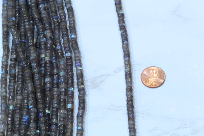Blue Labradorite 5mm Smooth Tires