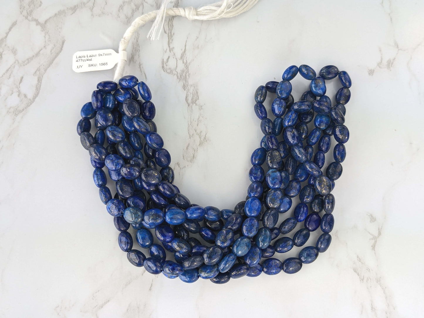 Royal Blue Lapis Lazuli 9x7mm Smooth Ovals