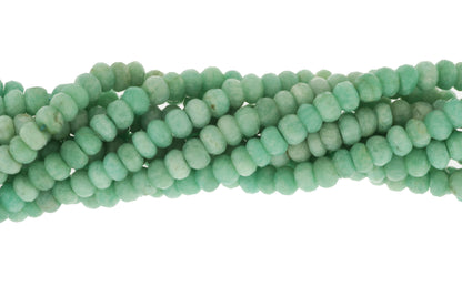 Blue Amazonite 8mm Faceted Rondelles