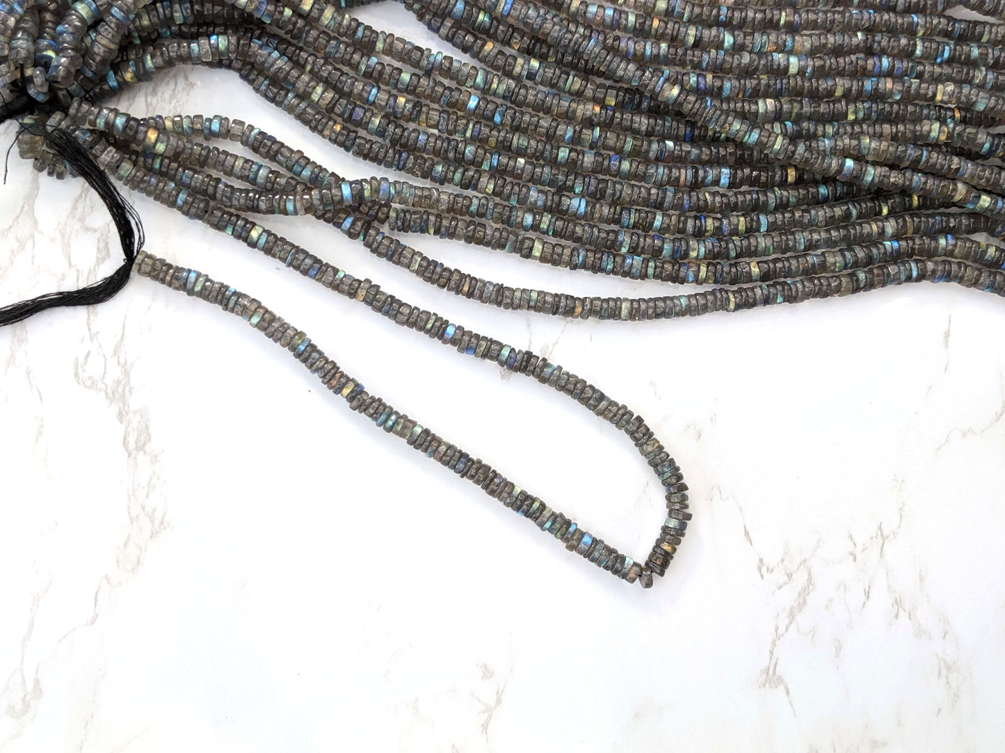 Blue Labradorite 5mm Smooth Tires