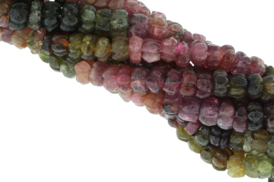 Watermelon Tourmaline 6mm Carved Melon