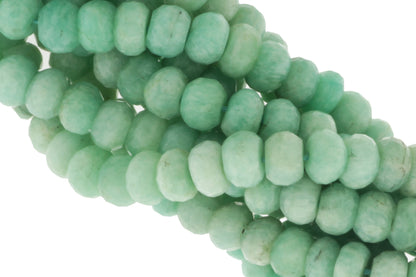 Blue Amazonite 7mm Faceted Rondelles