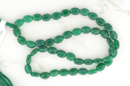 Green Onyx 9x7mm Smooth Ovals