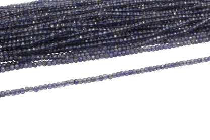 Iolite 3mm Faceted Rondelles