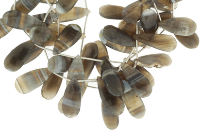 Owyhee Opal 22x11mm Faceted Pear Shaped Briolettes