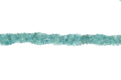 Blue Zircon 5mm Faceted Rondelles