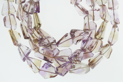 Purple and Yellow Ametrine 16x10mm Faceted Nuggets