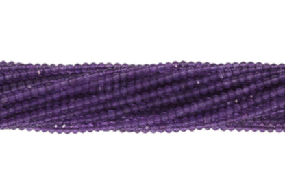 Amethyst 2mm Faceted Rondelles