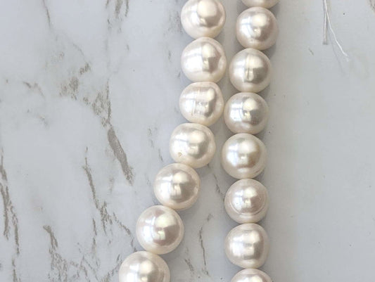 White Freshwater Pearl 11mm Baroque