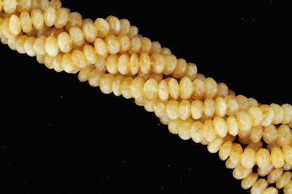 Yellow Heliodor 7mm Faceted Rondelles