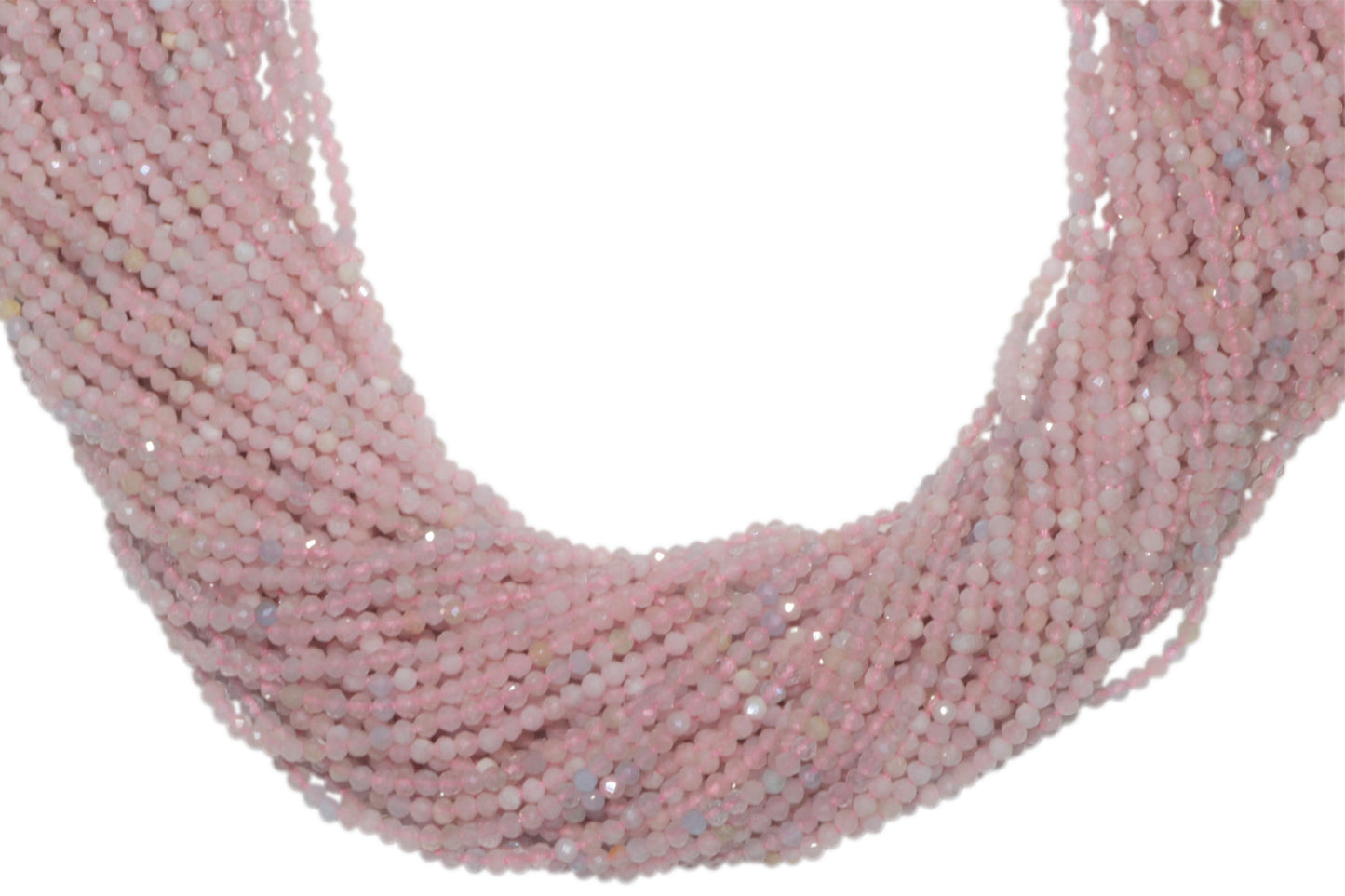 Morganite 2mm Faceted Rounds