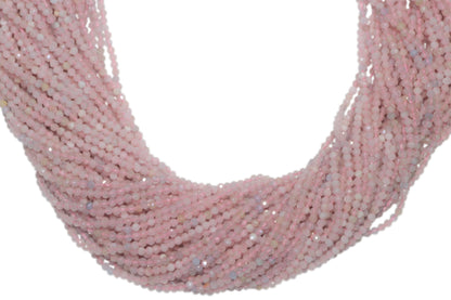 Morganite 2mm Faceted Rounds