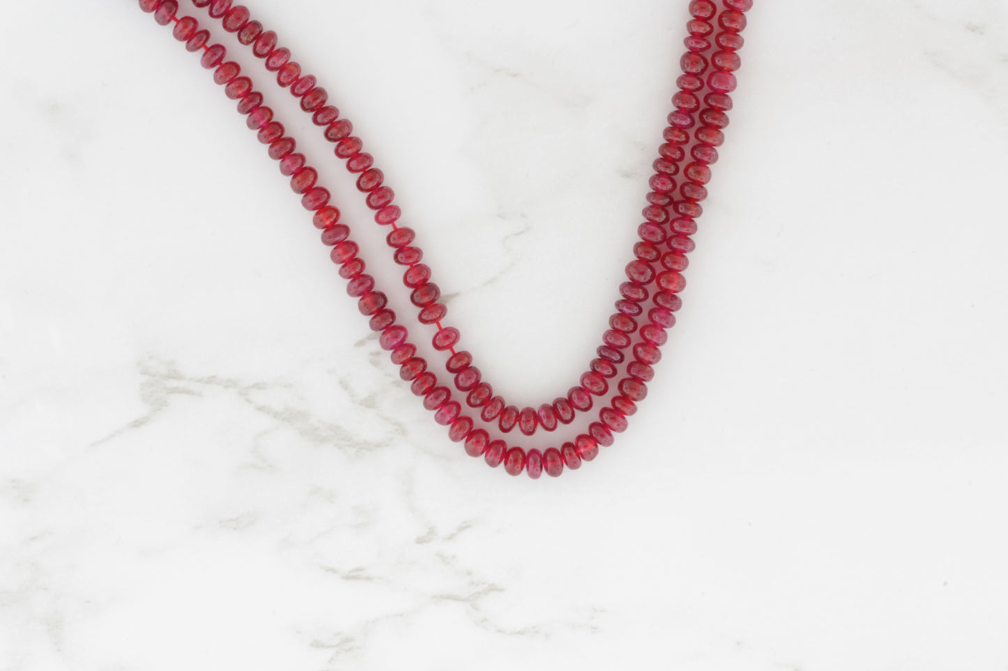 Red Ruby 3mm Smooth Rondelles