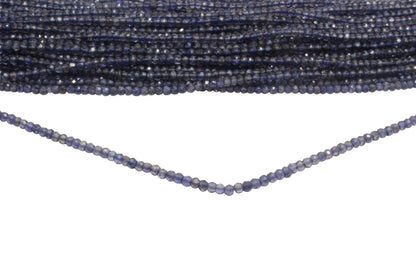 Iolite 3mm Faceted Rondelles