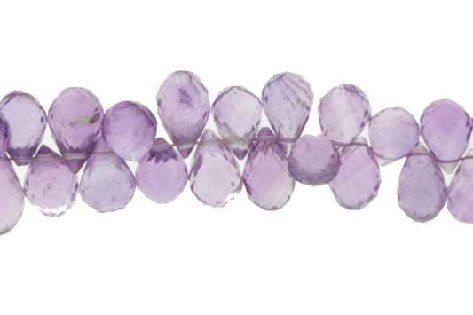 Light Purple Amethyst 9x6mm Faceted Teardrop Briolettes