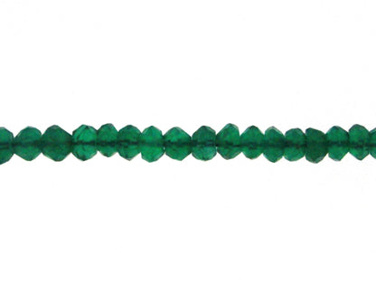 Green Onyx 3mm Faceted Rondelles