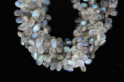 AA Blue Labradorite 6x9mm Faceted Pear Shaped Briolettes