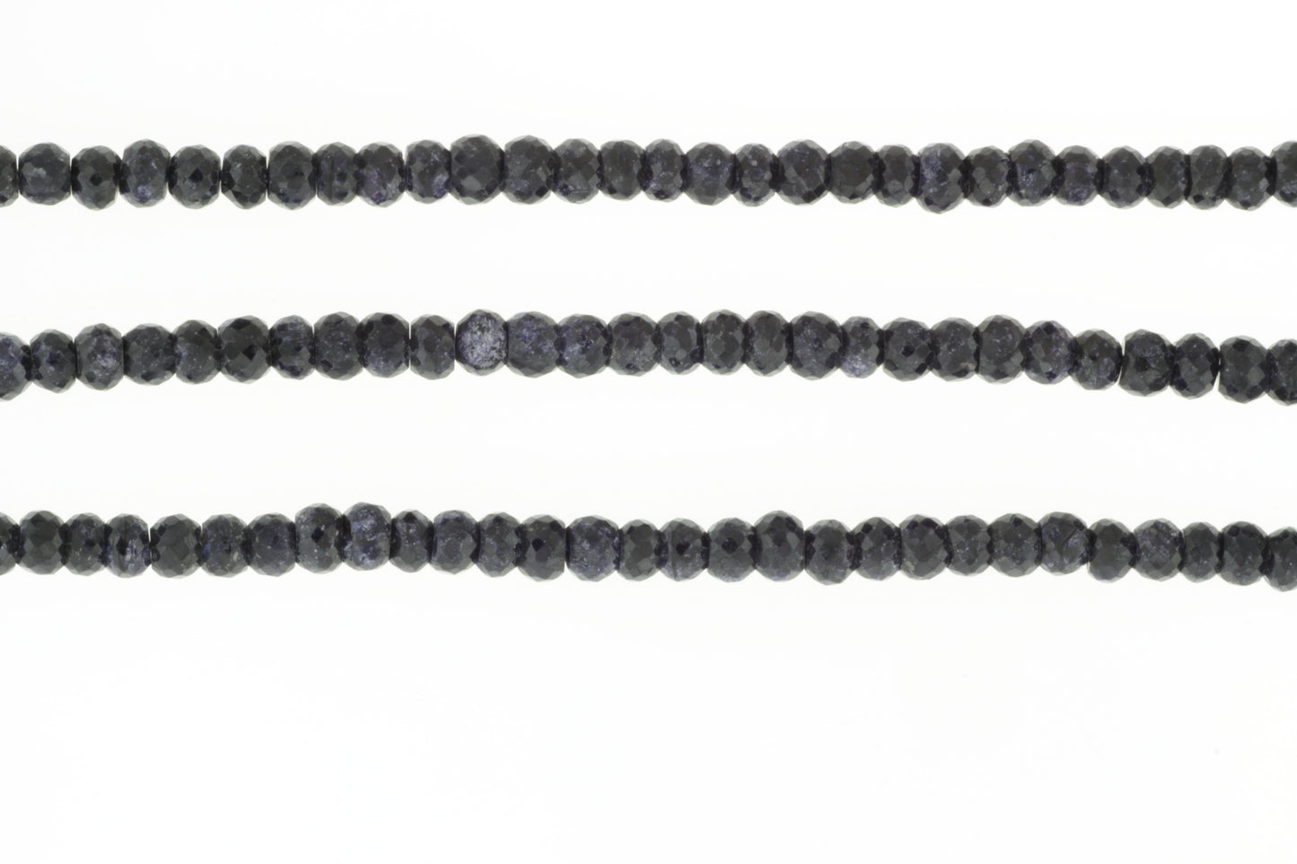Dyed Blue Sapphire 5mm Faceted Rondelles