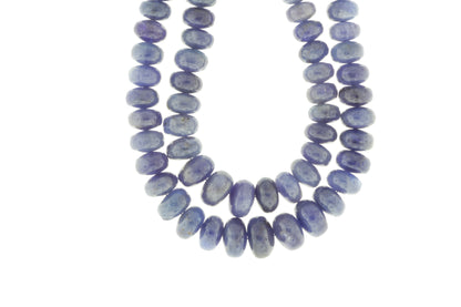 Blue Tanzanite 7mm Smooth Rondelles