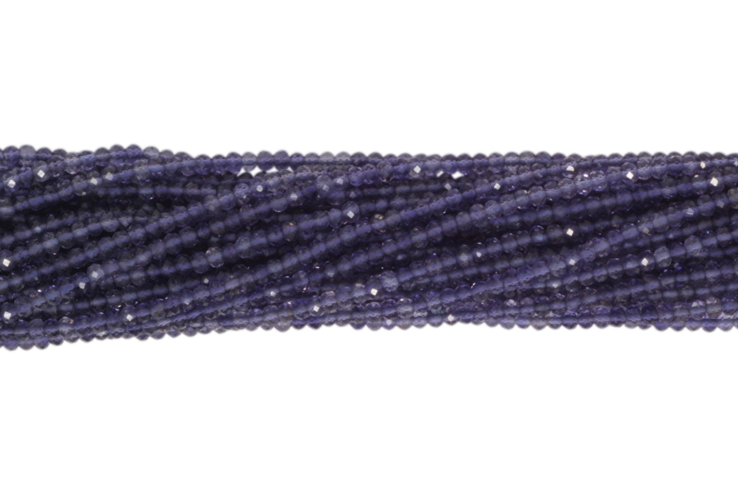 Iolite 2.5mm Faceted Rondelles