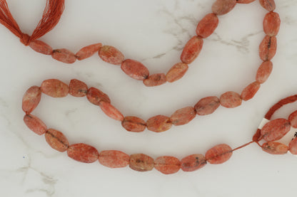 Brown Sunstone 10x7mm Faceted Ovals
