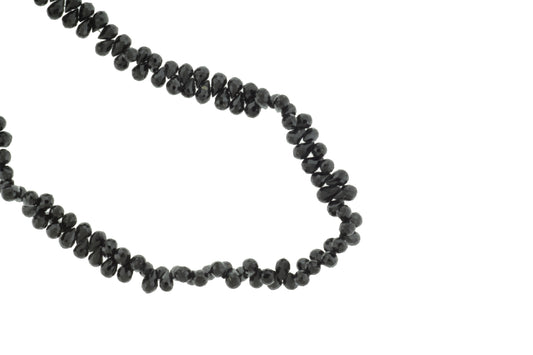 Black Spinel 7x5mm Faceted Teardrop Briolettes