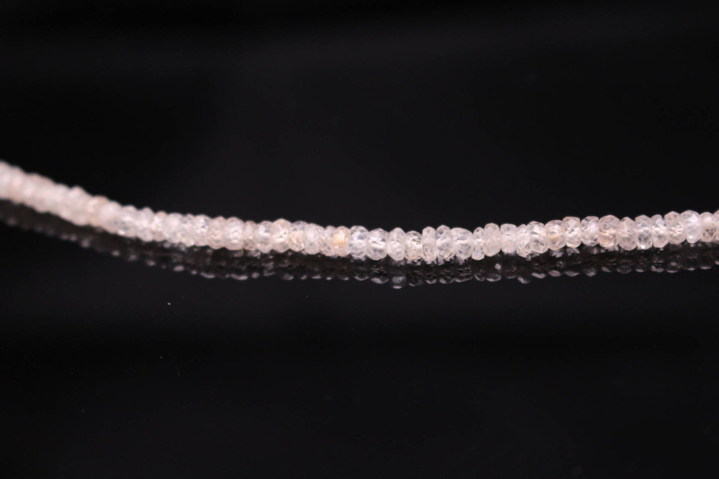 Natural Champagne Zircon 3mm Faceted Rondelles