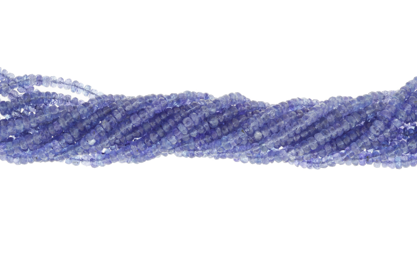 Blue Tanzanite 3.5mm Faceted Rondelles