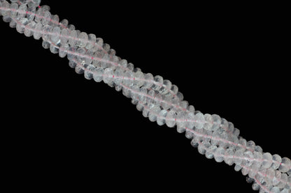 Pink Rose Quartz 7mm Faceted Rondelles