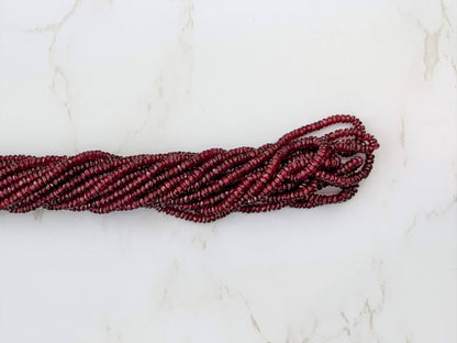 Red Ruby 2.5mm Faceted Rondelles