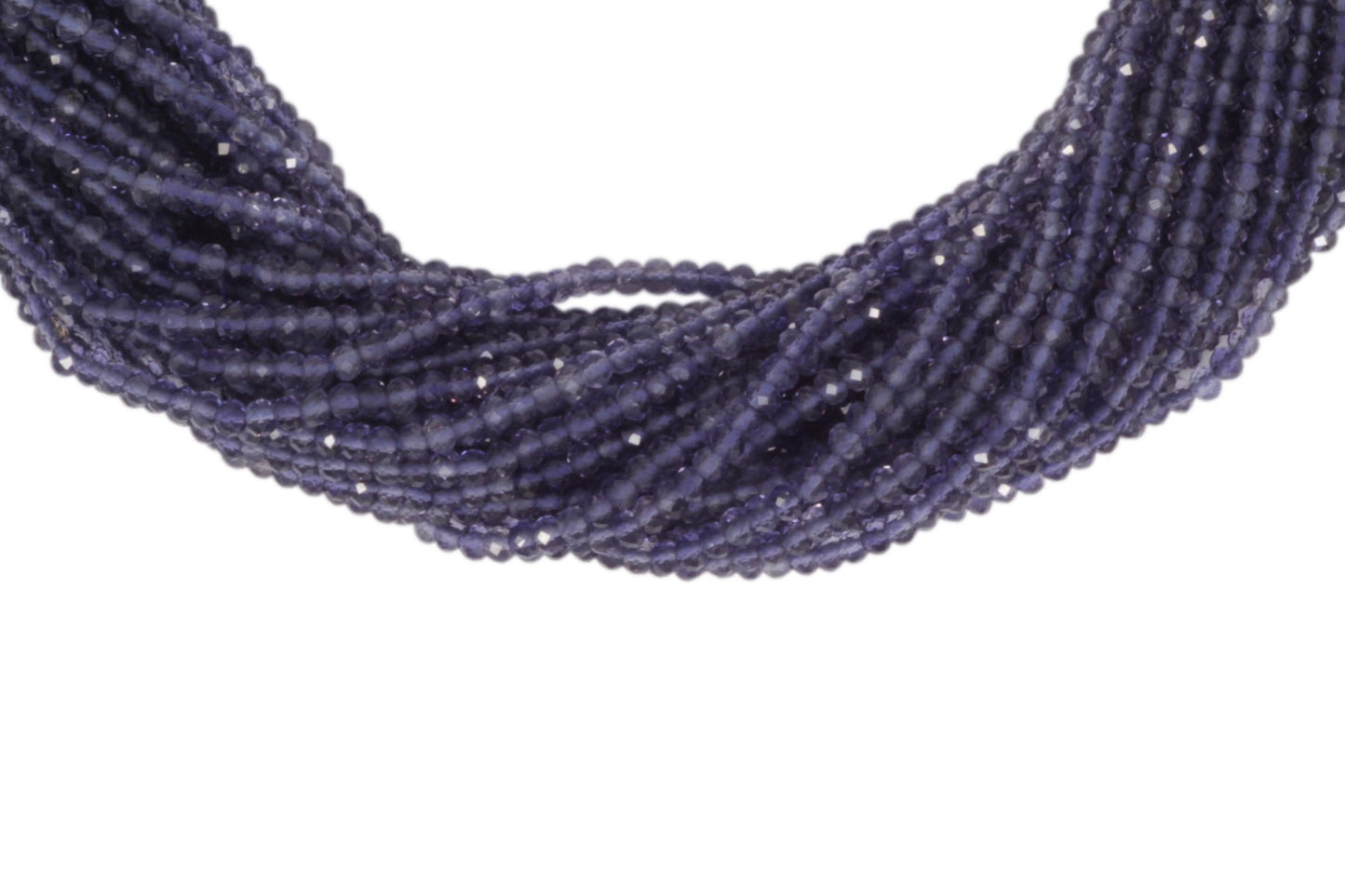 Iolite 2.5mm Faceted Rondelles