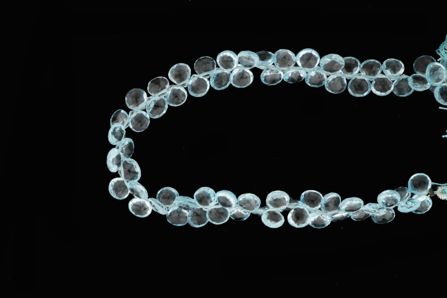 Sky Blue Topaz 5.5mm Faceted Heart Shaped Briolettes