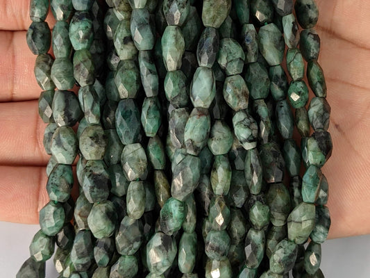 Sakoda Emerald 9x7mm Faceted Ovals