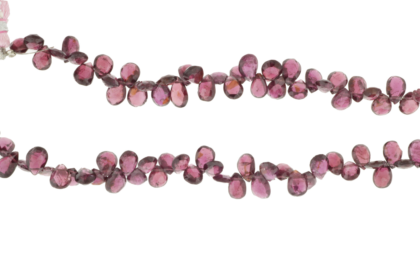Rhodolite Garnet 9x5mm Faceted Pear Shaped Briolettes