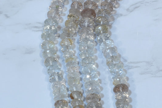 Ombre Imperial Topaz 7mm Faceted Rondelles