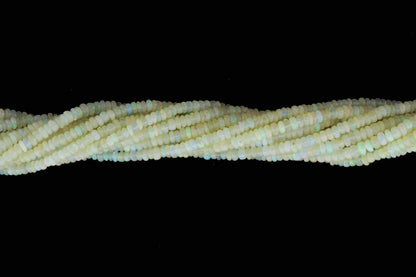 Ethiopian Opal 4mm Smooth Rondelles