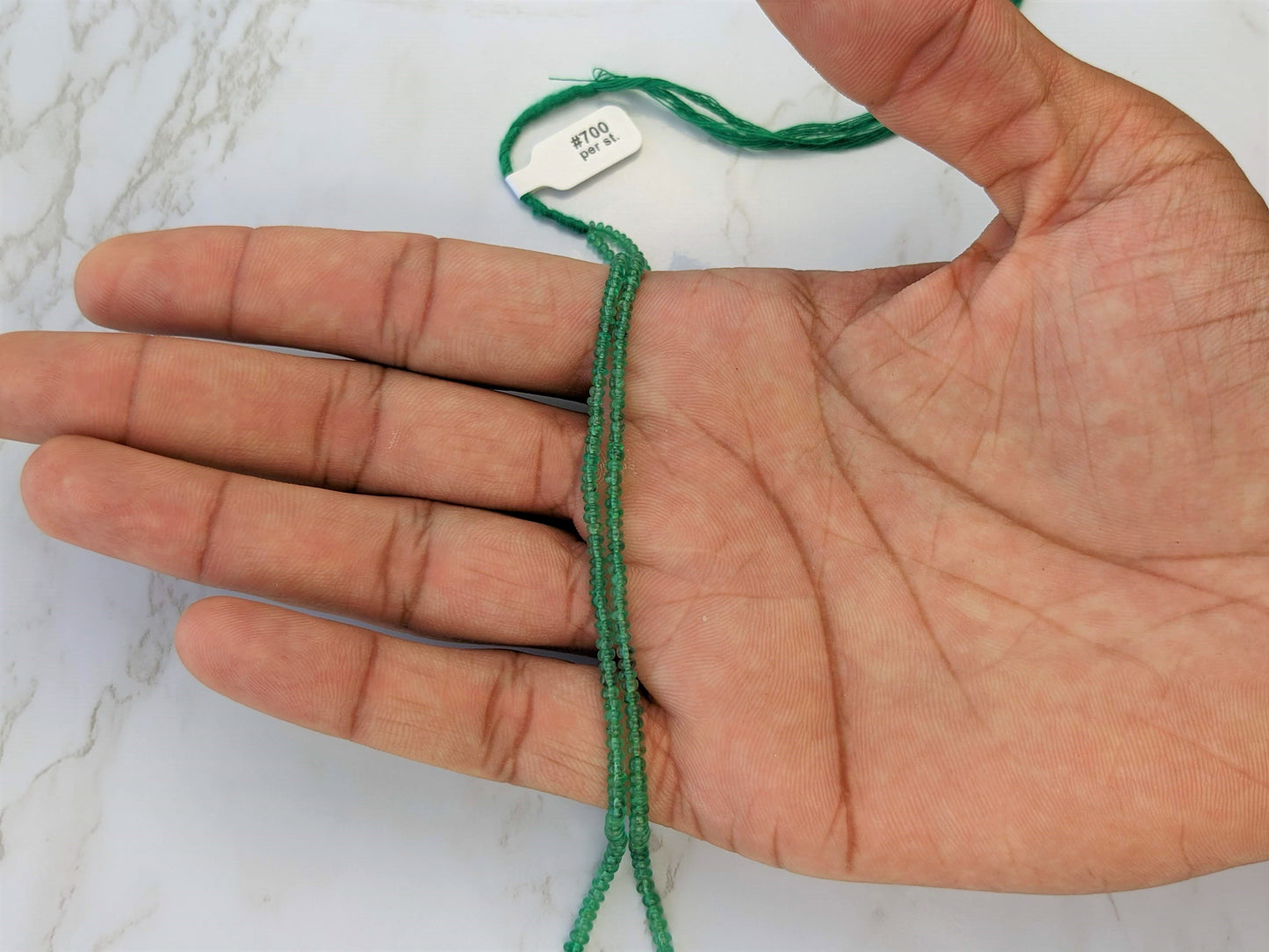 Green Emerald 2.5mm Smooth Rondelles