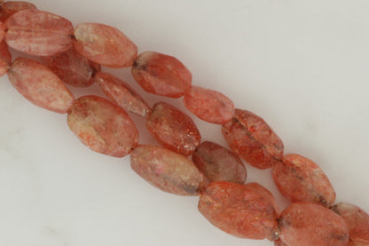 Brown Sunstone 10x7mm Faceted Ovals