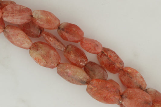 Brown Sunstone 10x7mm Faceted Ovals