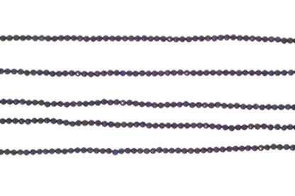 Dark Navy Blue Sapphire 2mm Faceted Rounds