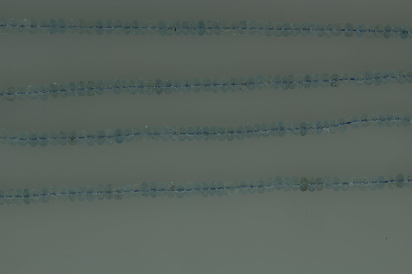 Blue Aquamarine 5mm Faceted Rondelles